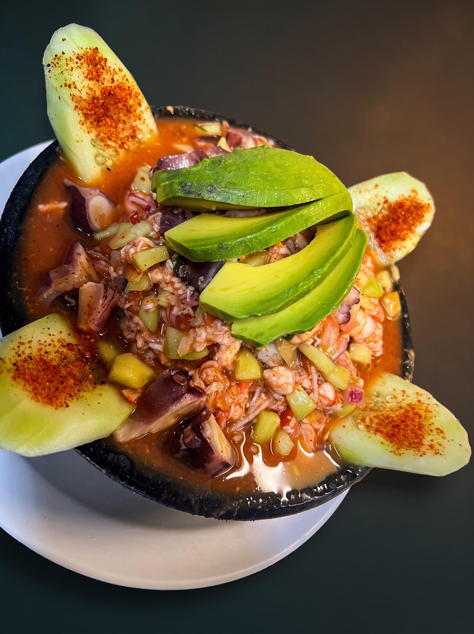 Molcajete mixto de mariscos